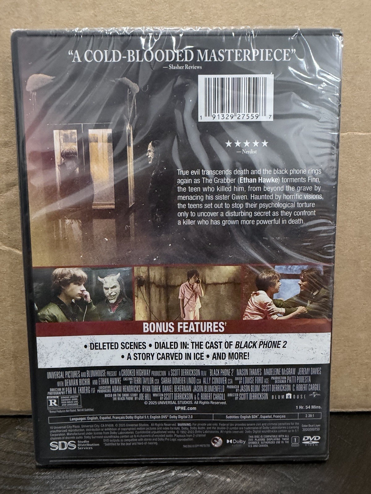 Black Phone 2 (DVD, 2025, Brand New) + Slipcover
