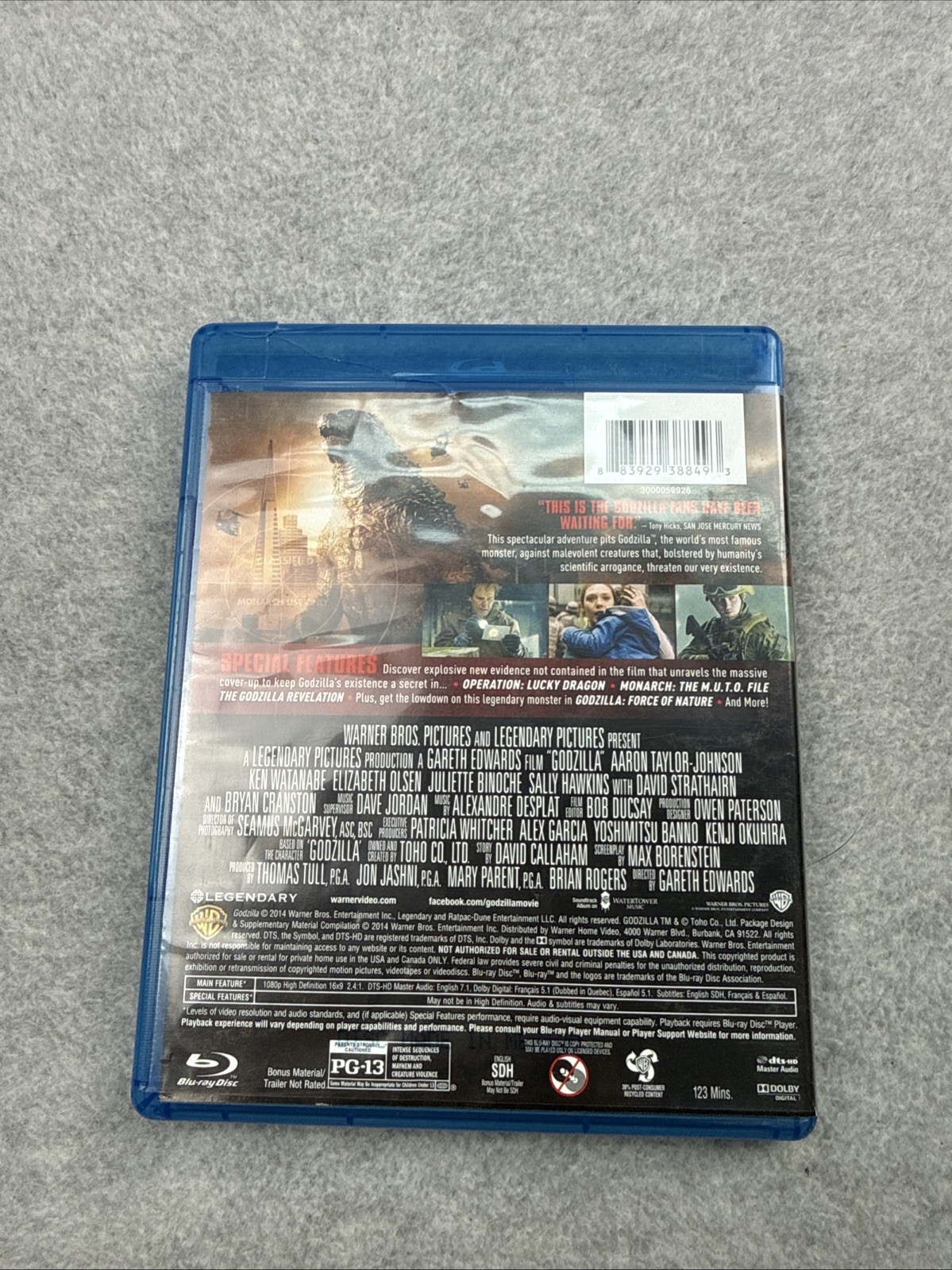 Godzilla (2014) Blu-ray + DVD