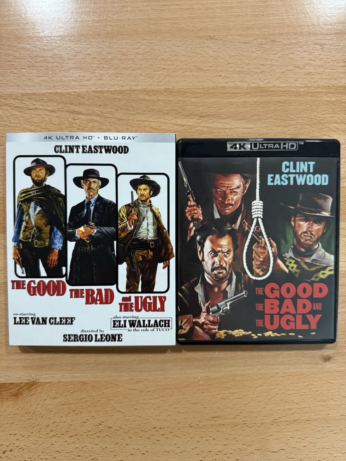 The Dollar Trilogy 4K UHD/ Blu-ray w/OOP Slipcovers Kino Lorber Good Bad Ugly