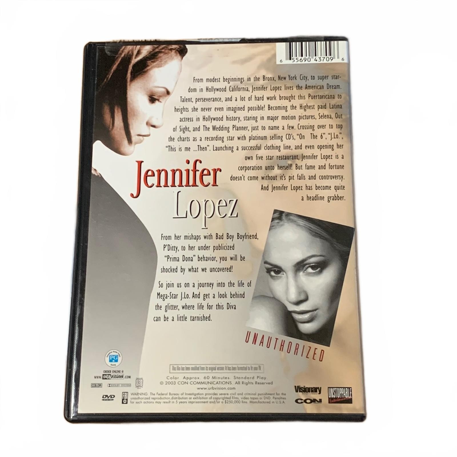 Jennifer Lopez Unauthorized DVD 2003 Documentary Biography PG 60 Min