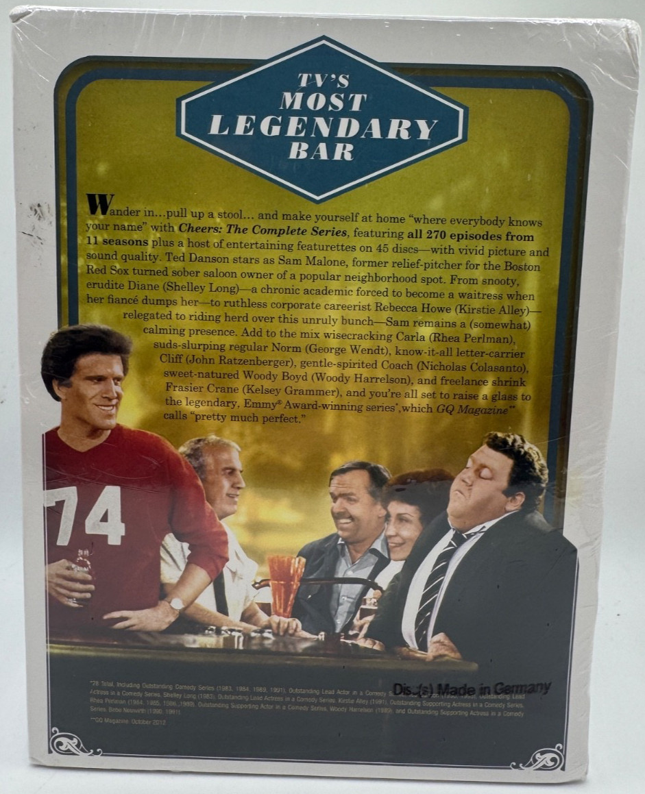 Cheers: The Complete Series (DVD Box Set, 45-Disc) NEW