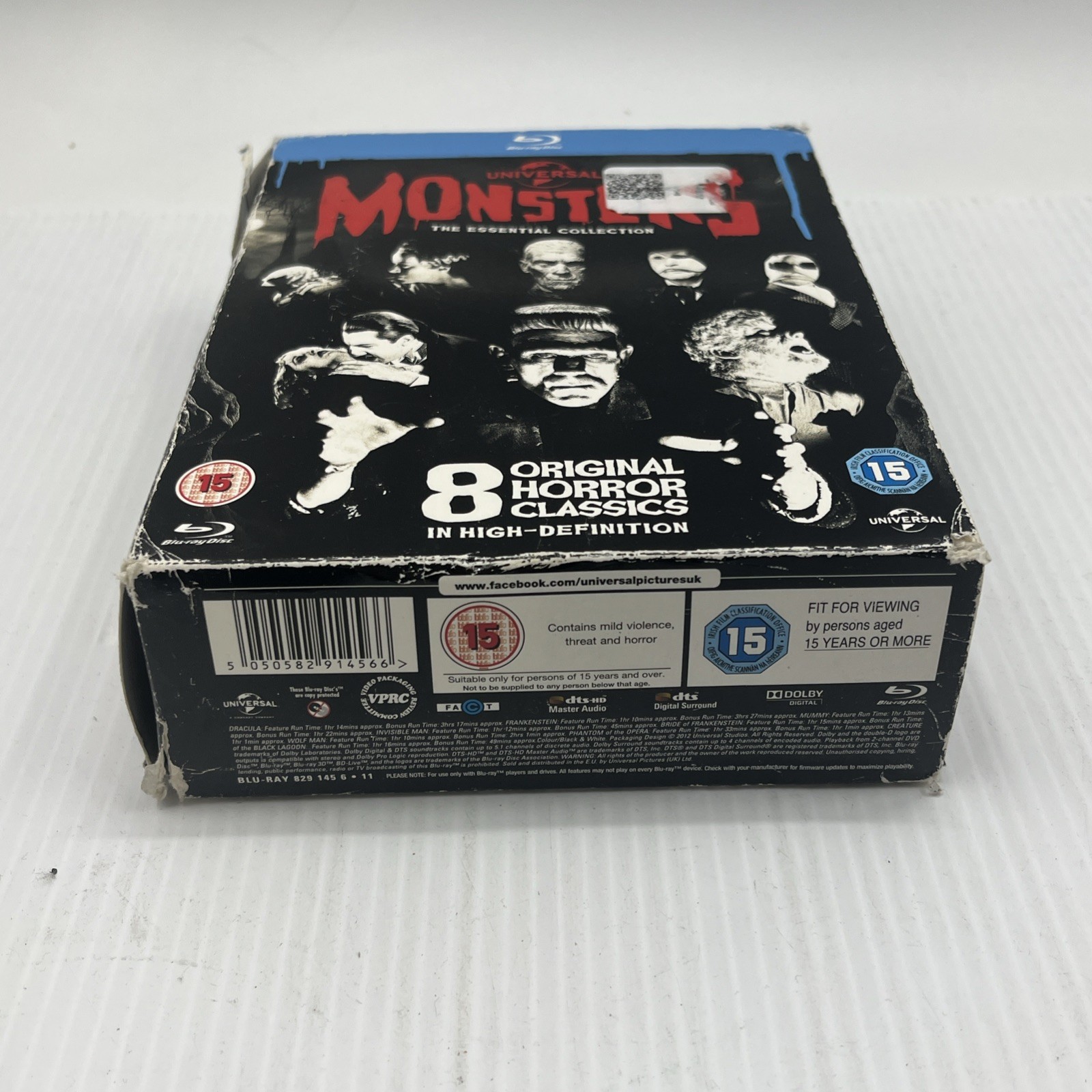 Universal Monsters BLU-RAY 8 Classics Disc Box Set Essential Collection. {107}.
