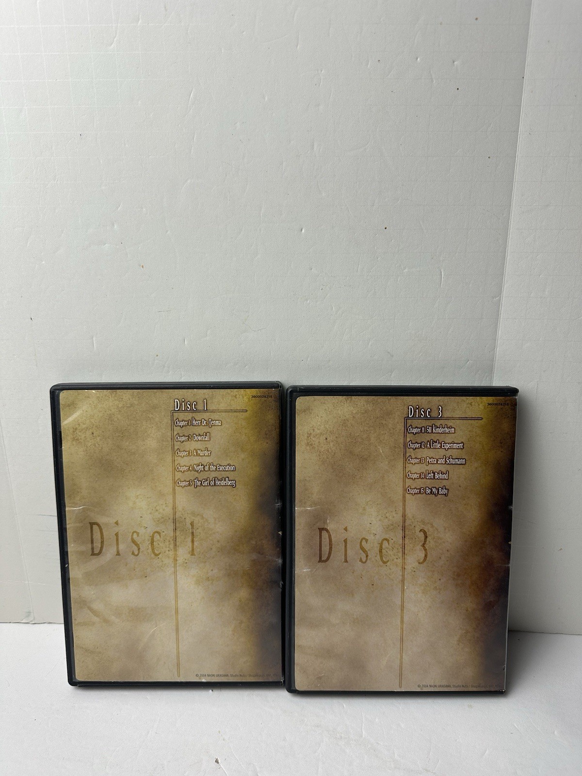 Naoki Urasawa’s Monster Box Set 1 DVD Disc 1,3 (Missing Disc 2) Tested