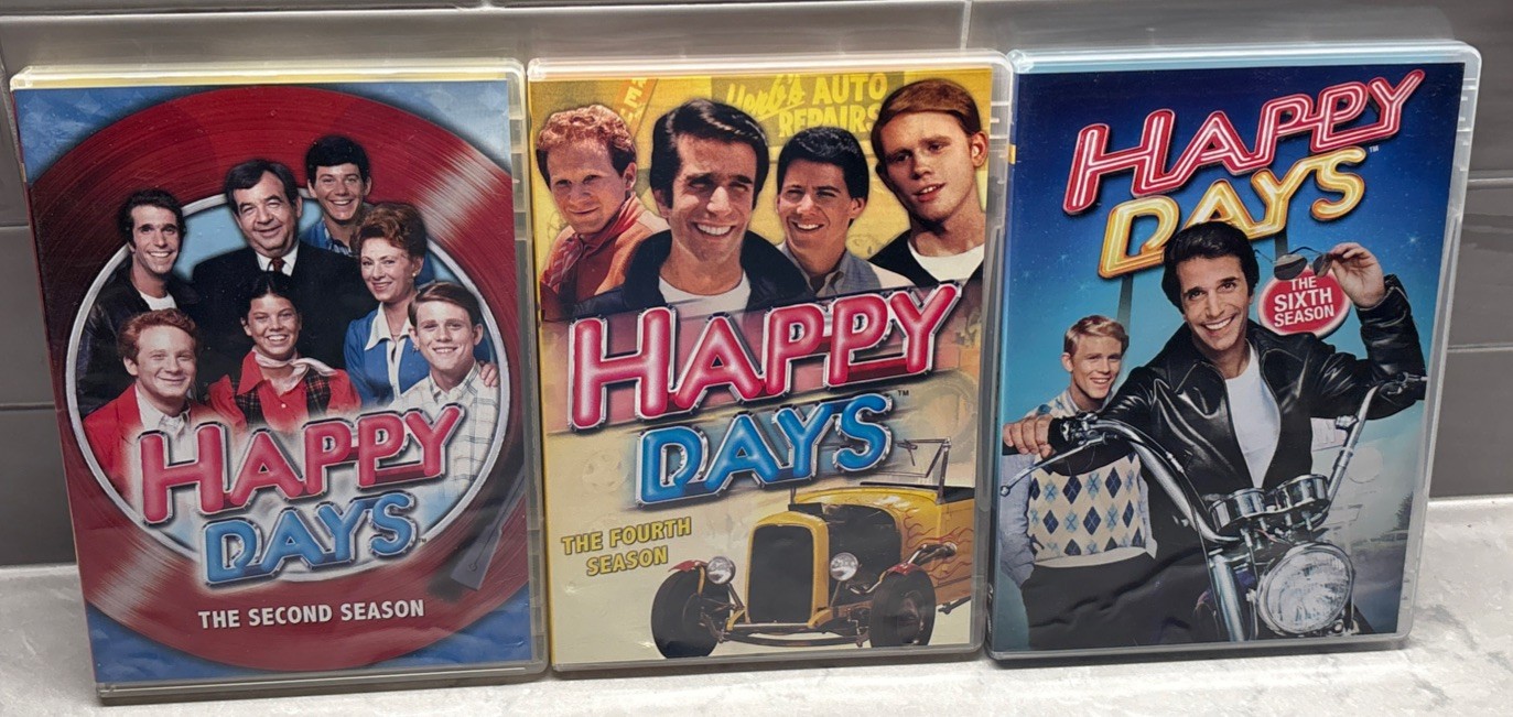 Happy Days Seasons 2 + 4 & 6 DVD Lot Of 3 TESTED READ