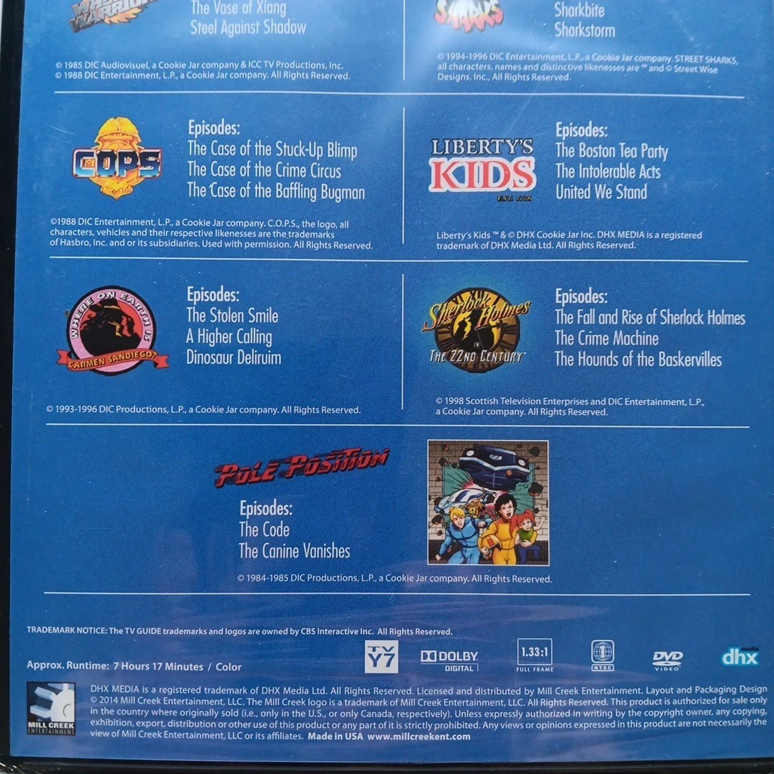 TV Guide Spotlight Super Action Animation (DVD 2020) Classic TV Animation 20 Ep.