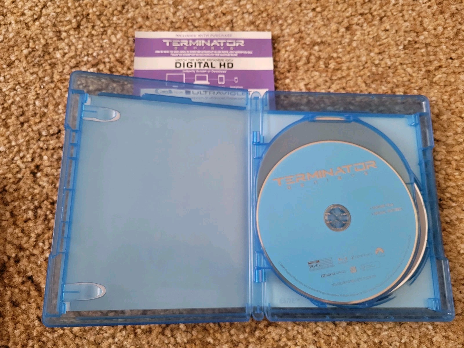 *NO OFFERS* Terminator: Genisys (2015) Blu-ray+DVD U.S. w/ Lenticular Slipcover