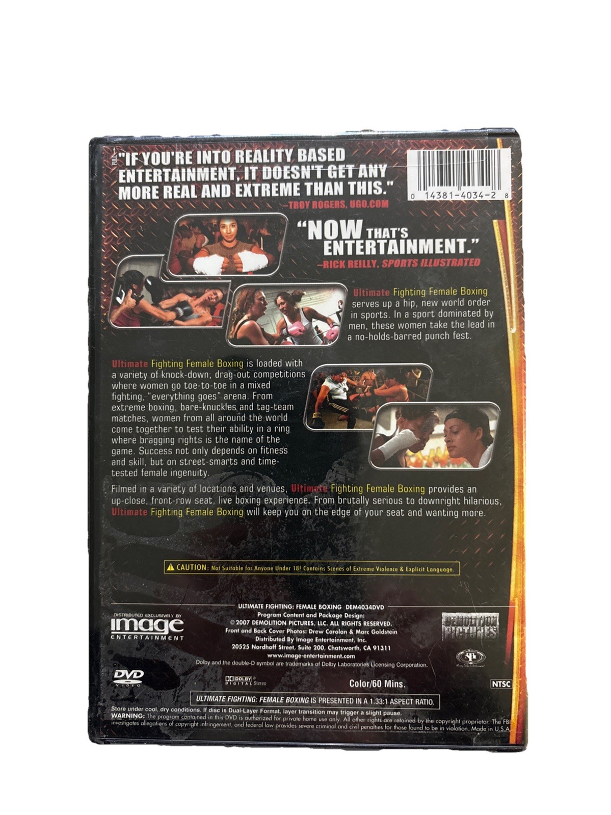 Ultimate Fighting: Female Boxing Runtime 60 Min New in Package 2007