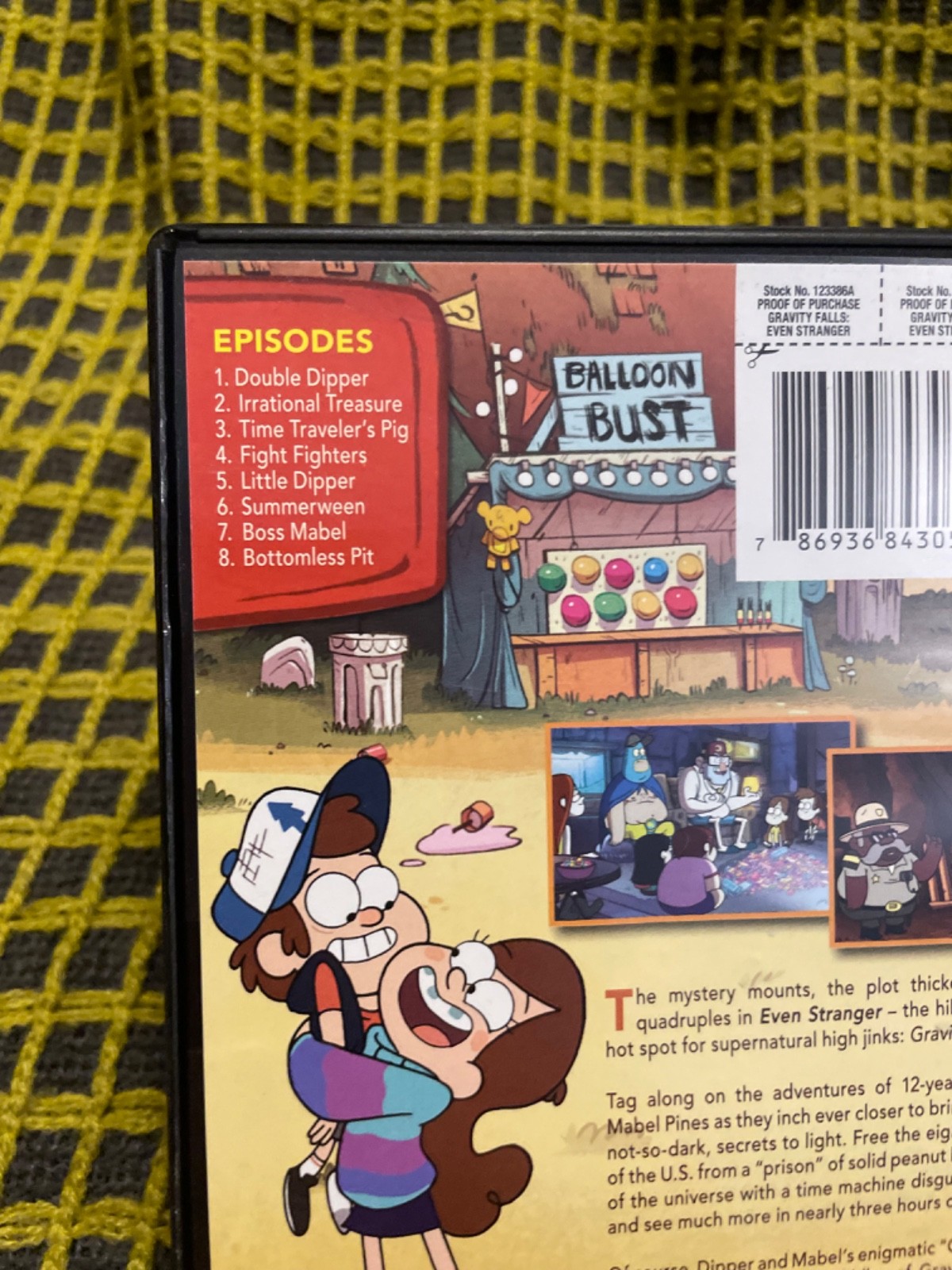 DVD Disney Gravity Falls Even Stranger TVY7 Animation Cartoon Television