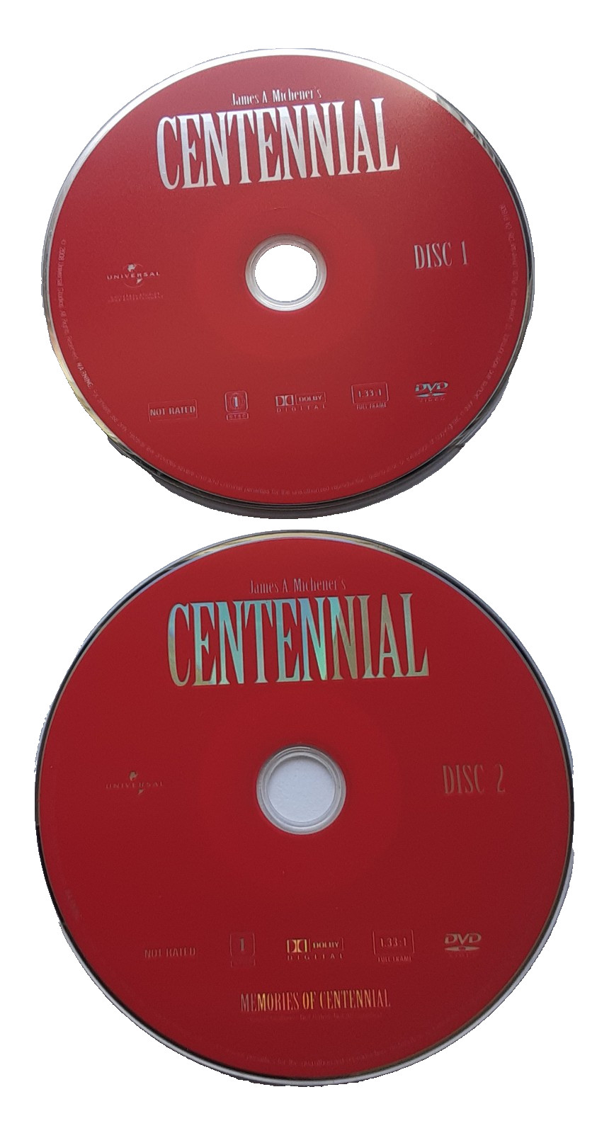 Centennial: TV mini Series (6 used DVDs only) 1978 western. Richard Chamberlain