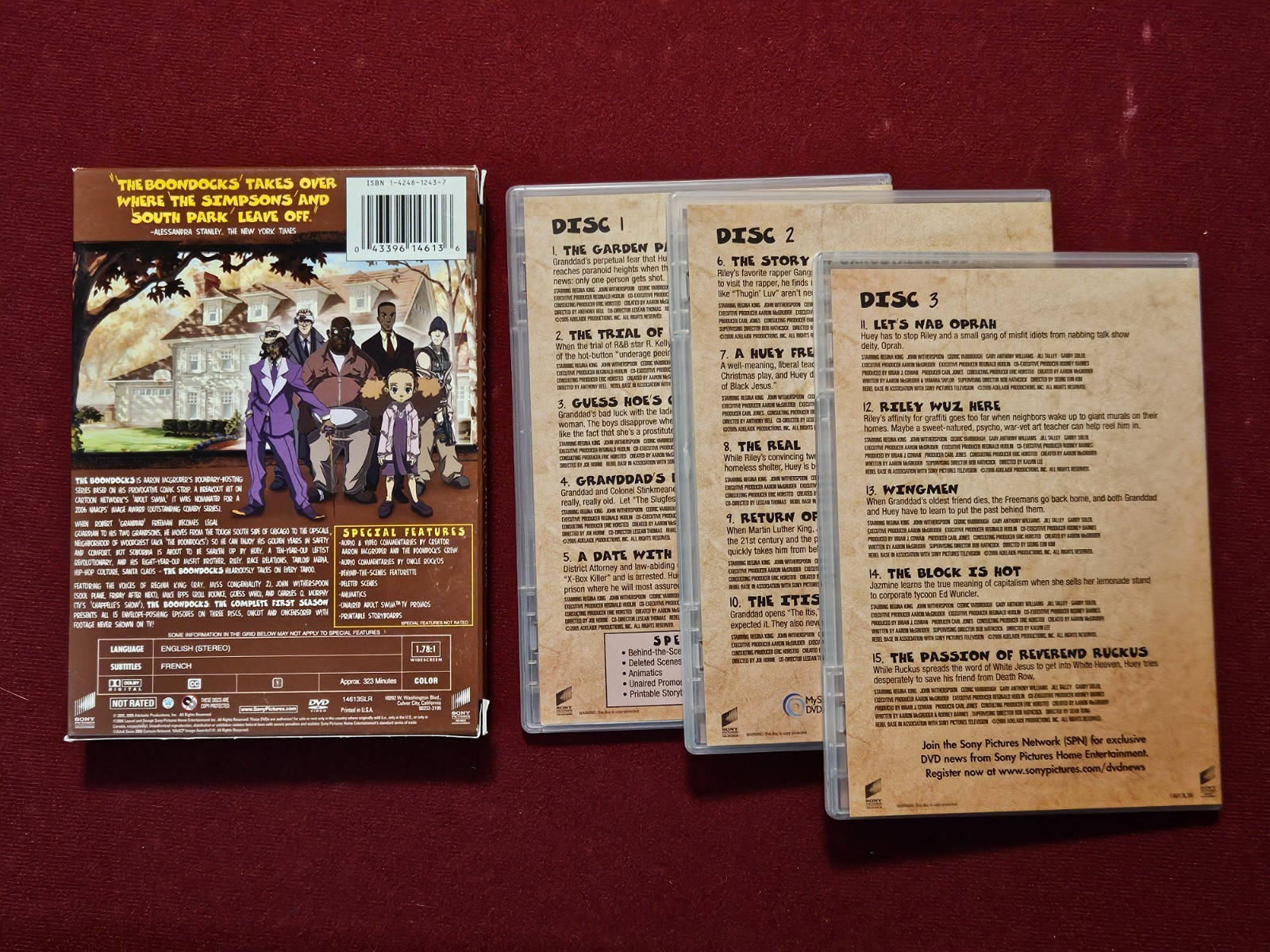 THE BOONDOCKS – The Complete First 1 One Season – UNCUT & UNCENSORED DVD