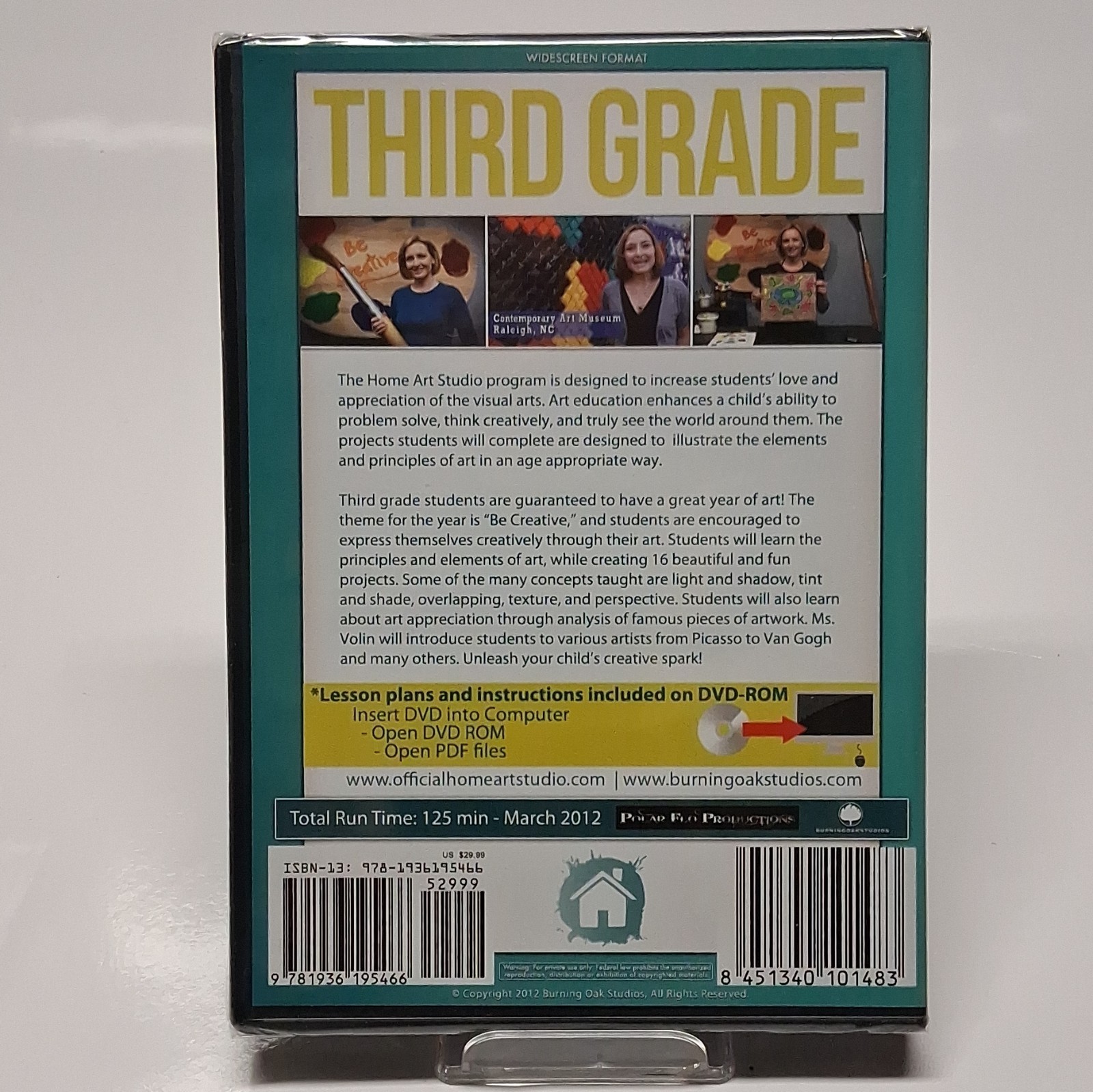 Home Art Studio: Third Grade DVD WS Educational Art Lindsey Volin 2012 125m