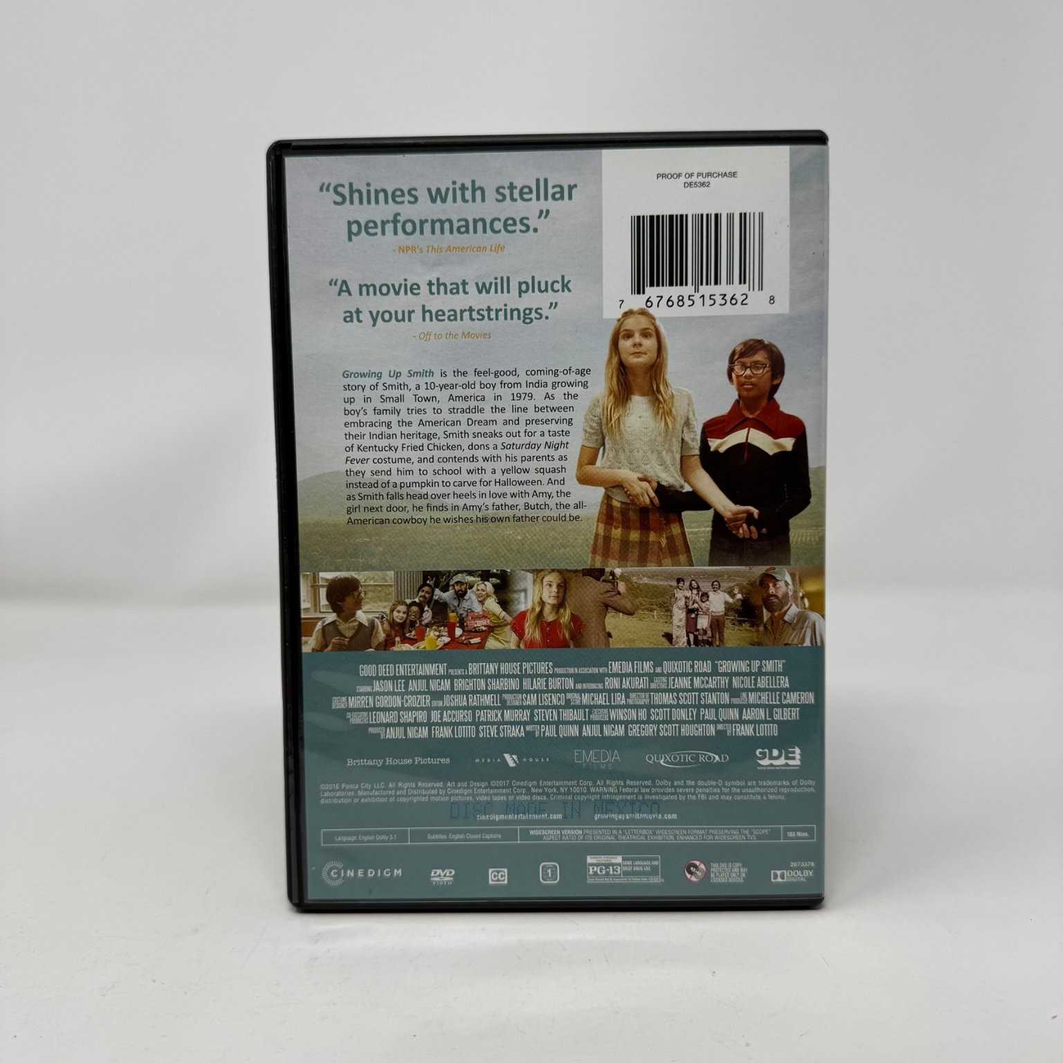 Growing Up Smith (DVD, 2017) Jason Lee – Anjul Nigam – Family Comedy Drama Film