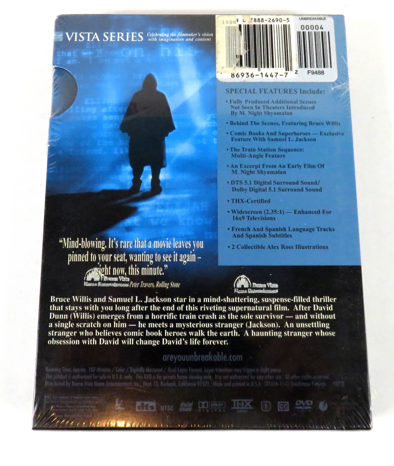 Unbreakable Vista Series 2 DVD Box Set Bruce Willis Samuel L. Jackson NEW SEALED