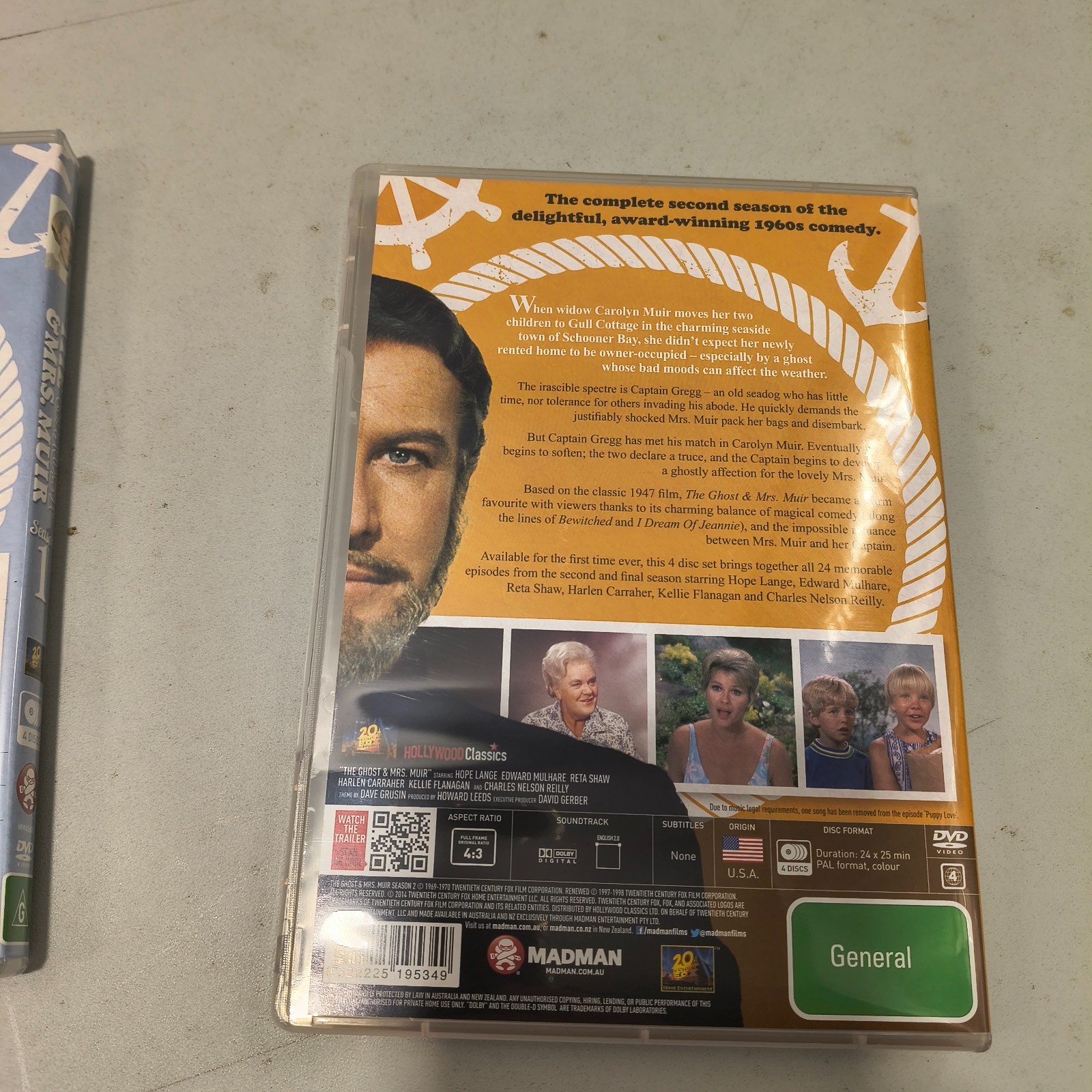 The Ghost & Mrs Muir Complete Collection DVD Season 1 & 2 (Region 4) Like New
