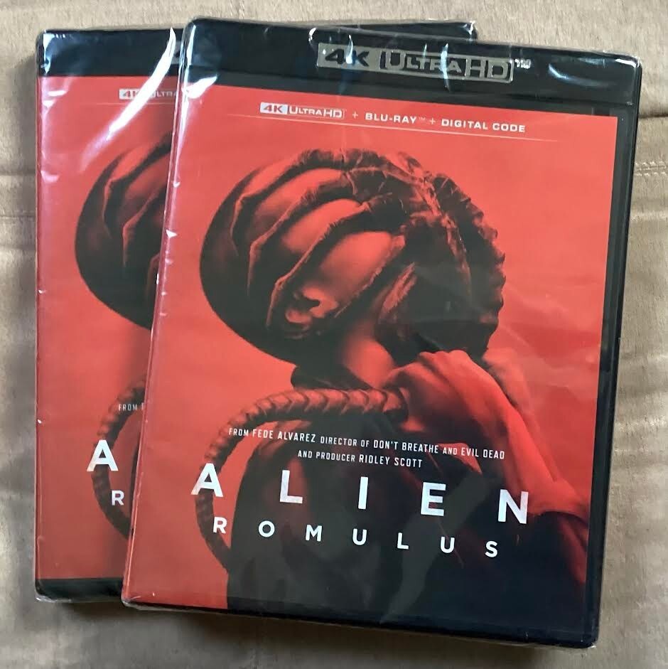 Alien: Romulus Ultra 4k Blu-ray+Blu-ray+Dig Region Free Ships Promptly