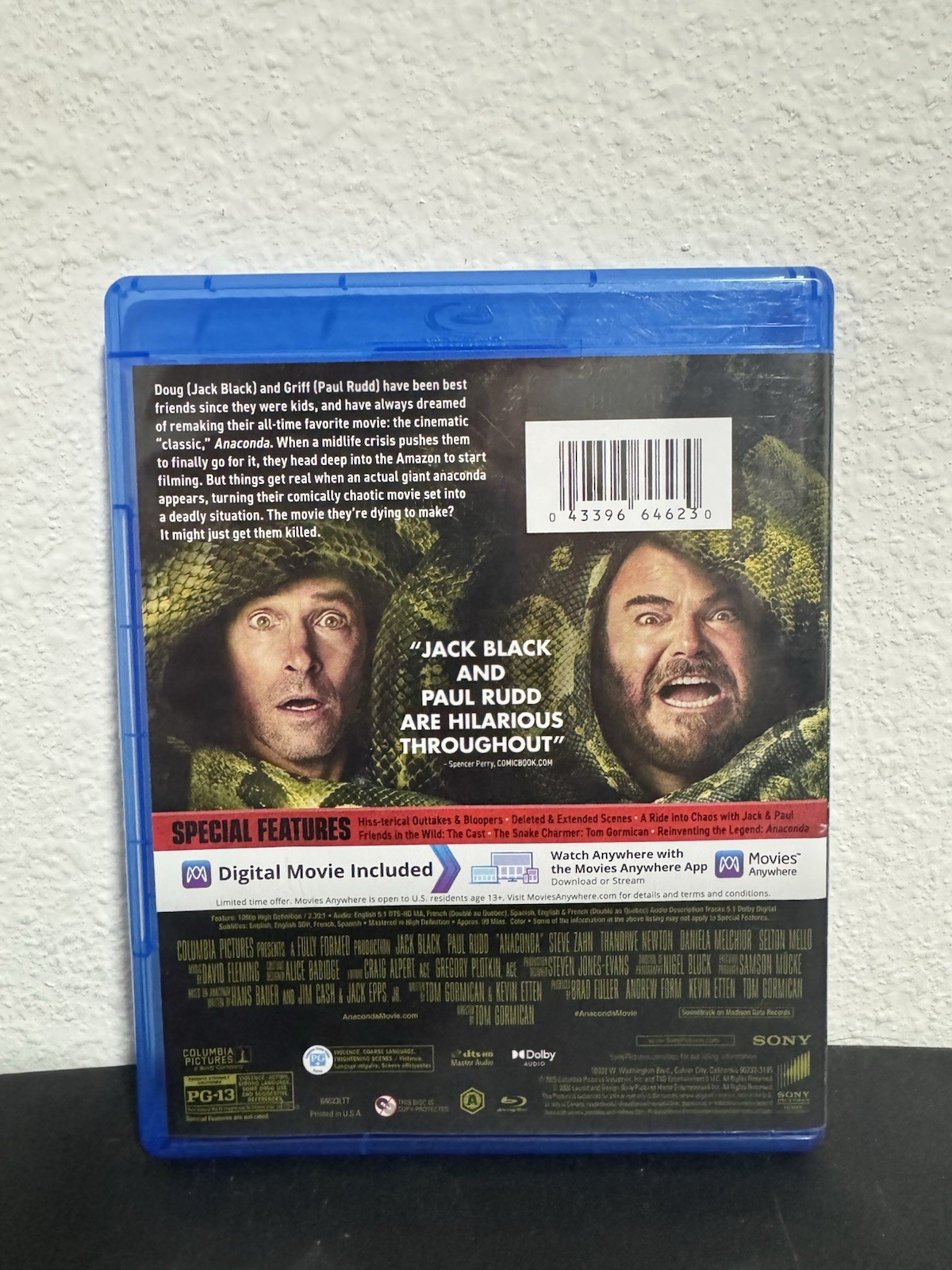 Anaconda (Blu-ray, 2026) – Jack Black – Paul Rudd – Steve Zahn – Thandiwe Newton