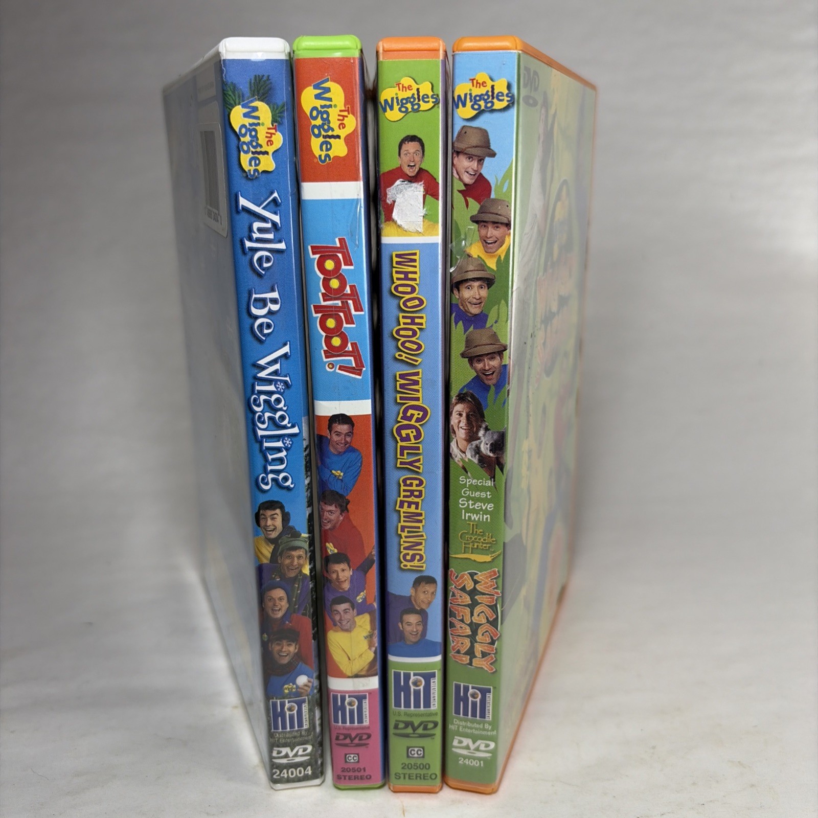 The Wiggles DVDs Wiggly Safari Crocodile Hunter Steve Irwin Gremlins Xmas Toot