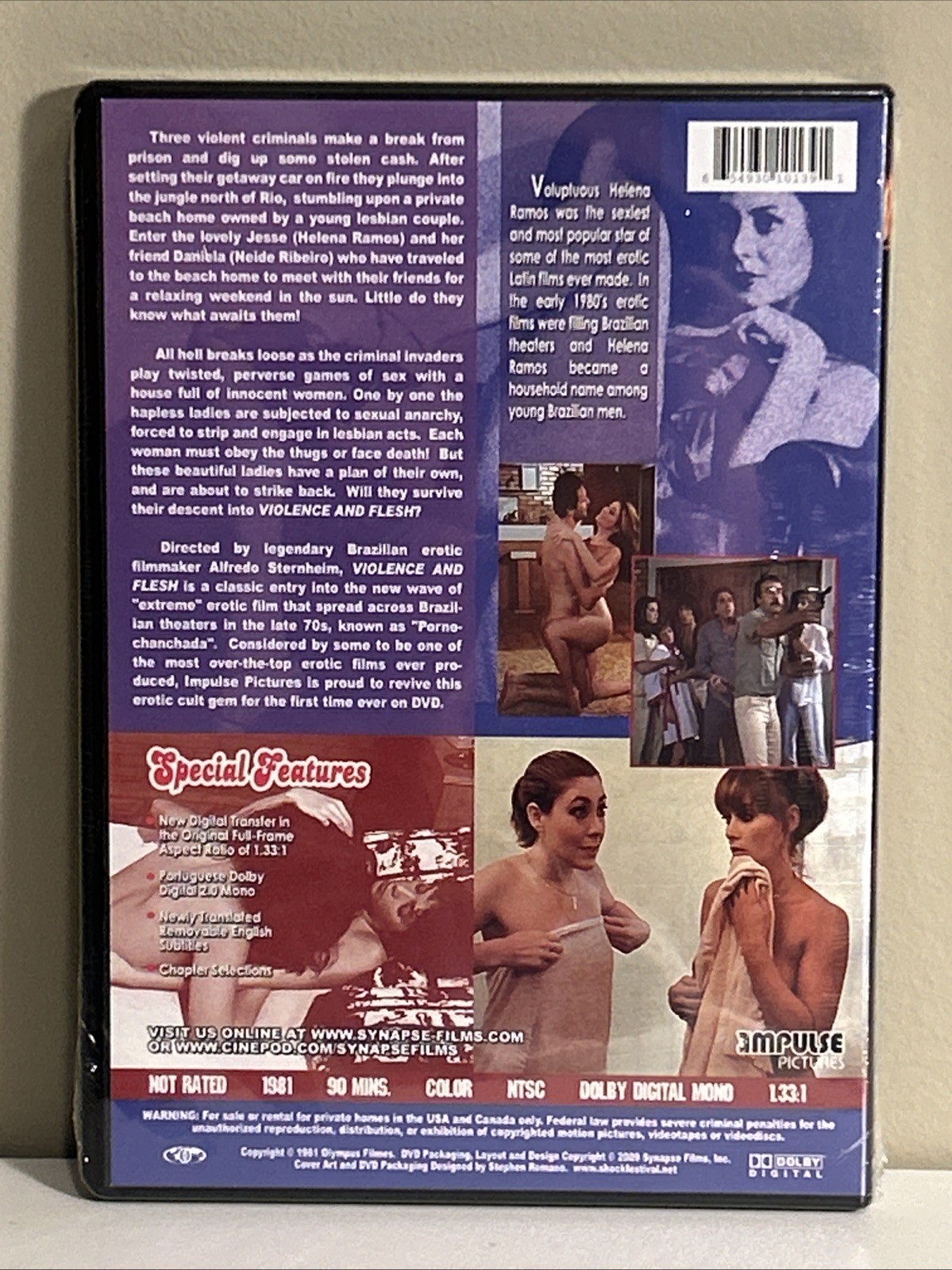 Violence and Flesh (DVD, 1981) Impulse Pictures