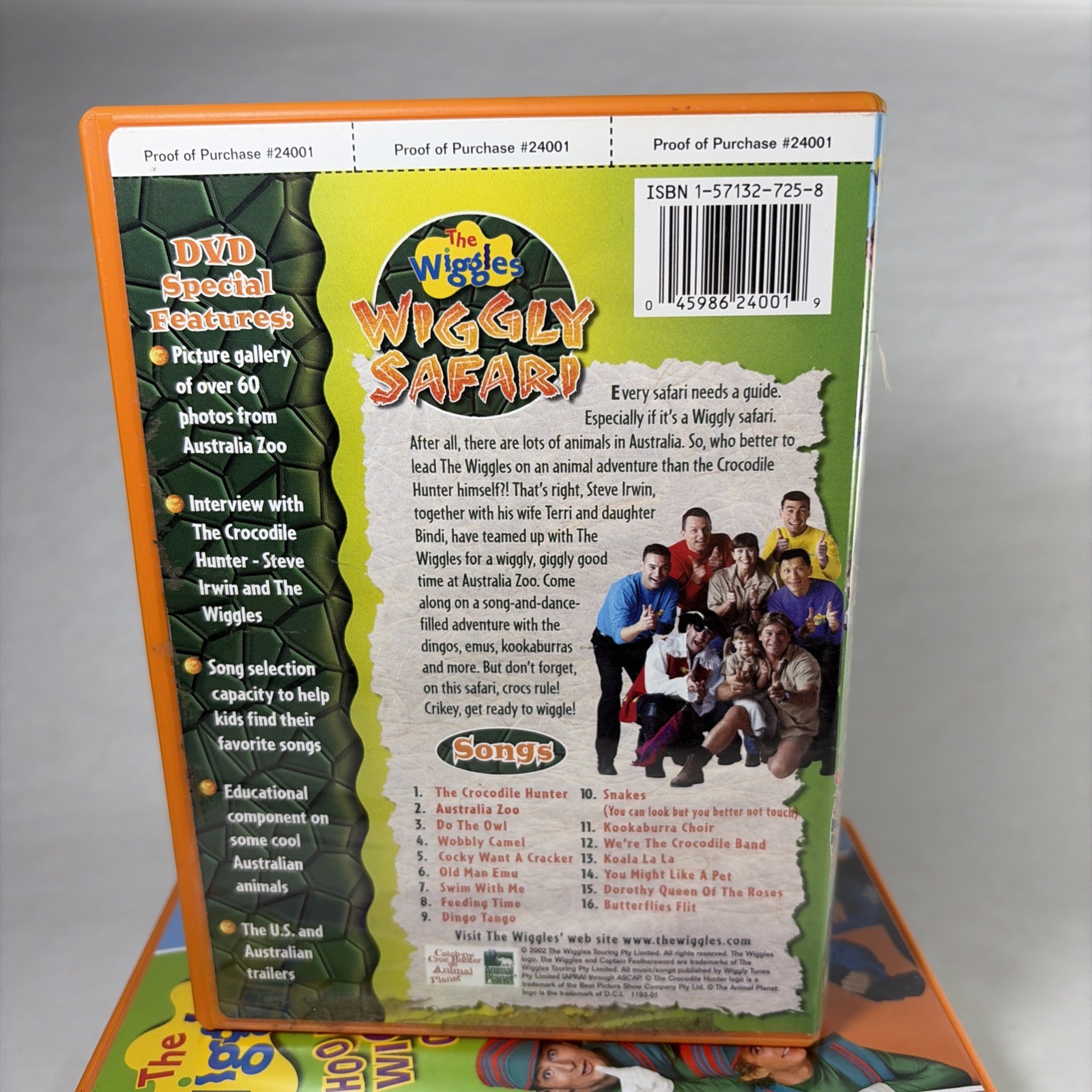 The Wiggles DVDs Wiggly Safari Crocodile Hunter Steve Irwin Gremlins Xmas Toot