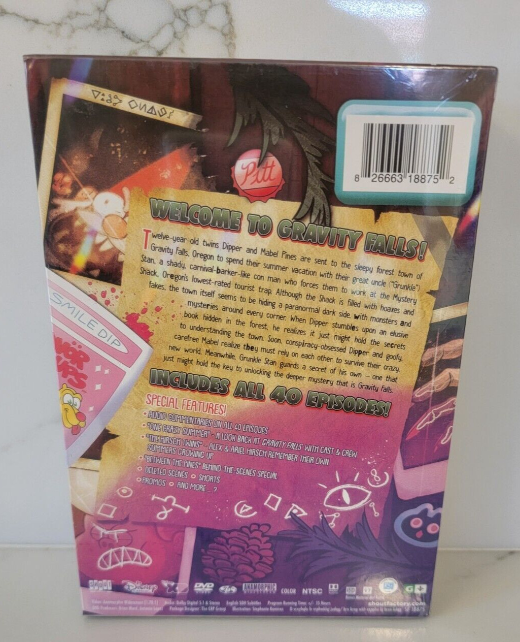 Gravity Falls – Complete Series, Seasons 1-3 ( DVD 7-Disc Box-Set ) NEW USA
