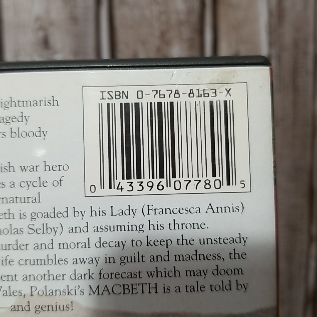 Macbeth [1971] (DVD, 2002) Roman Polanski Film William Shakespeare Ships Fast!