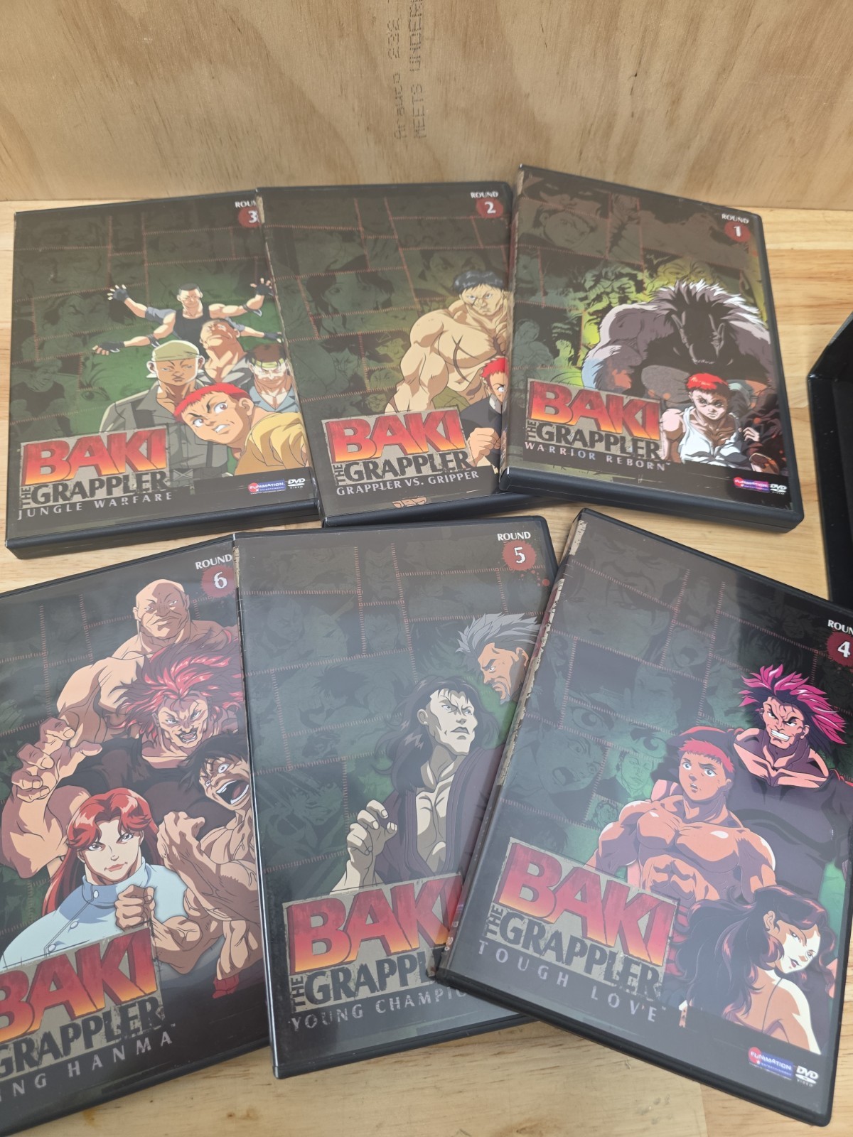 Baki The Grappler Round 1-6 DVD Set 24 Episodes Box Set Anime