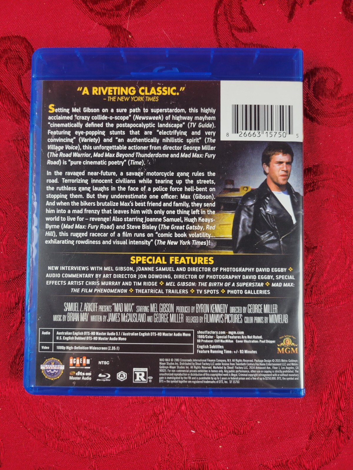 MAD MAX (1980) Shout! Factory, Collector’s Edition George Miller, Mel Gibson