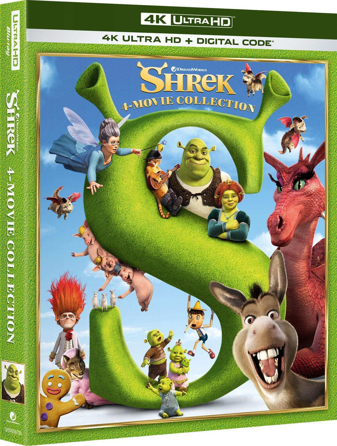 Shrek 4-Movie Collection – 4K Ultra HD + Digital (4K UHD Blu-ray) Various