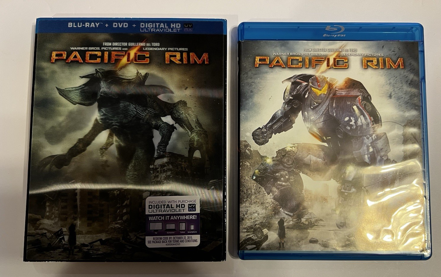 Pacific Rim (2-Blu-ray & 1-DVD) With Lenticular Slipcase-Kaiju Action-Like New