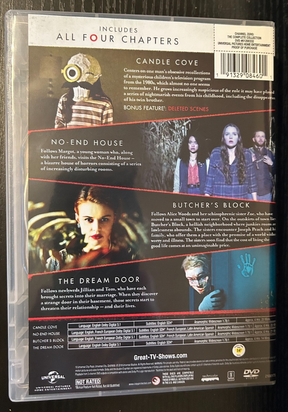 Channel Zero The Complete Collection DVD 8 Discs All 4 Chapters SYFY Network