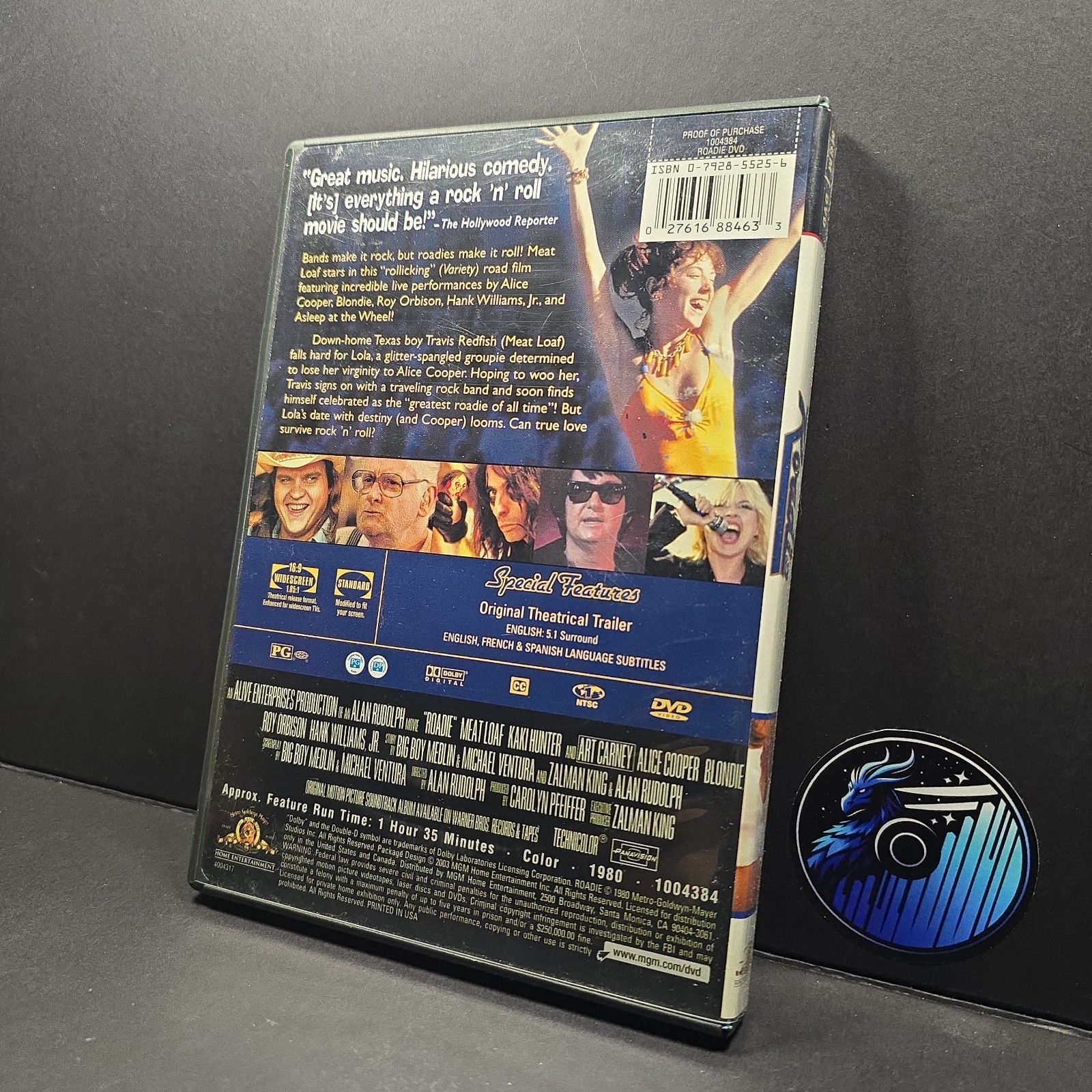 Roadie (MGM Home Entertainment 1980/2003) Meat Loaf, Alice Cooper, Blondie