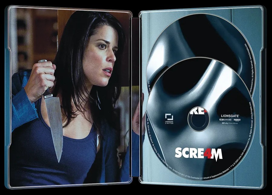 NEW Scream 4 IV 4K SteelBook UHD Blu-ray Lionsgate Limited [2011] No Dent