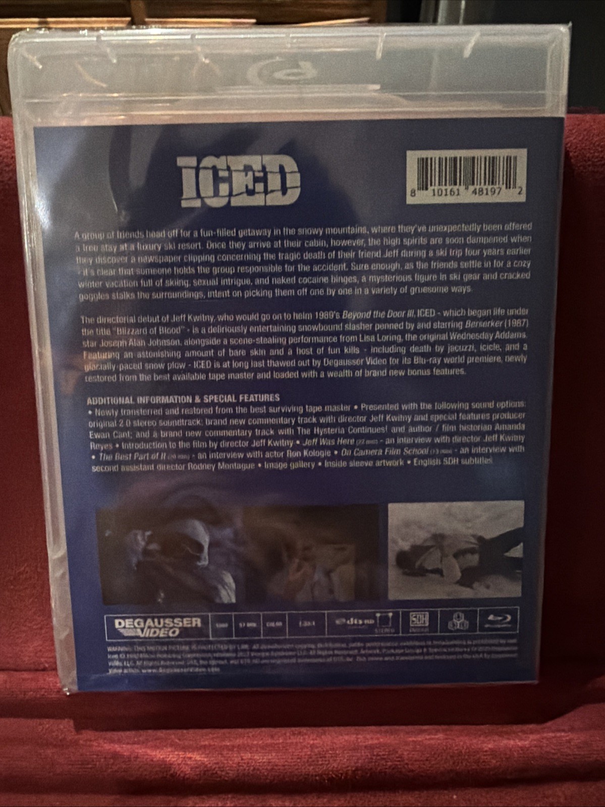 Iced (1988, Blu-ray + OOP Slipcover Vinegar Syndrome Degausser)