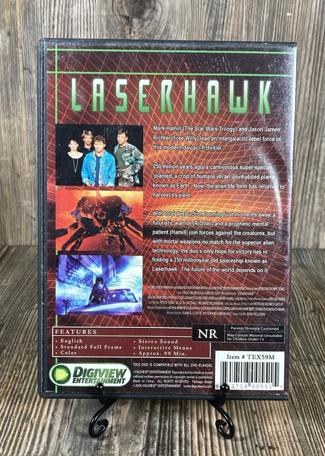 Laserhawk: Our Last Chance for Survival DVD 1997 FS Mark Hamill Thin Case