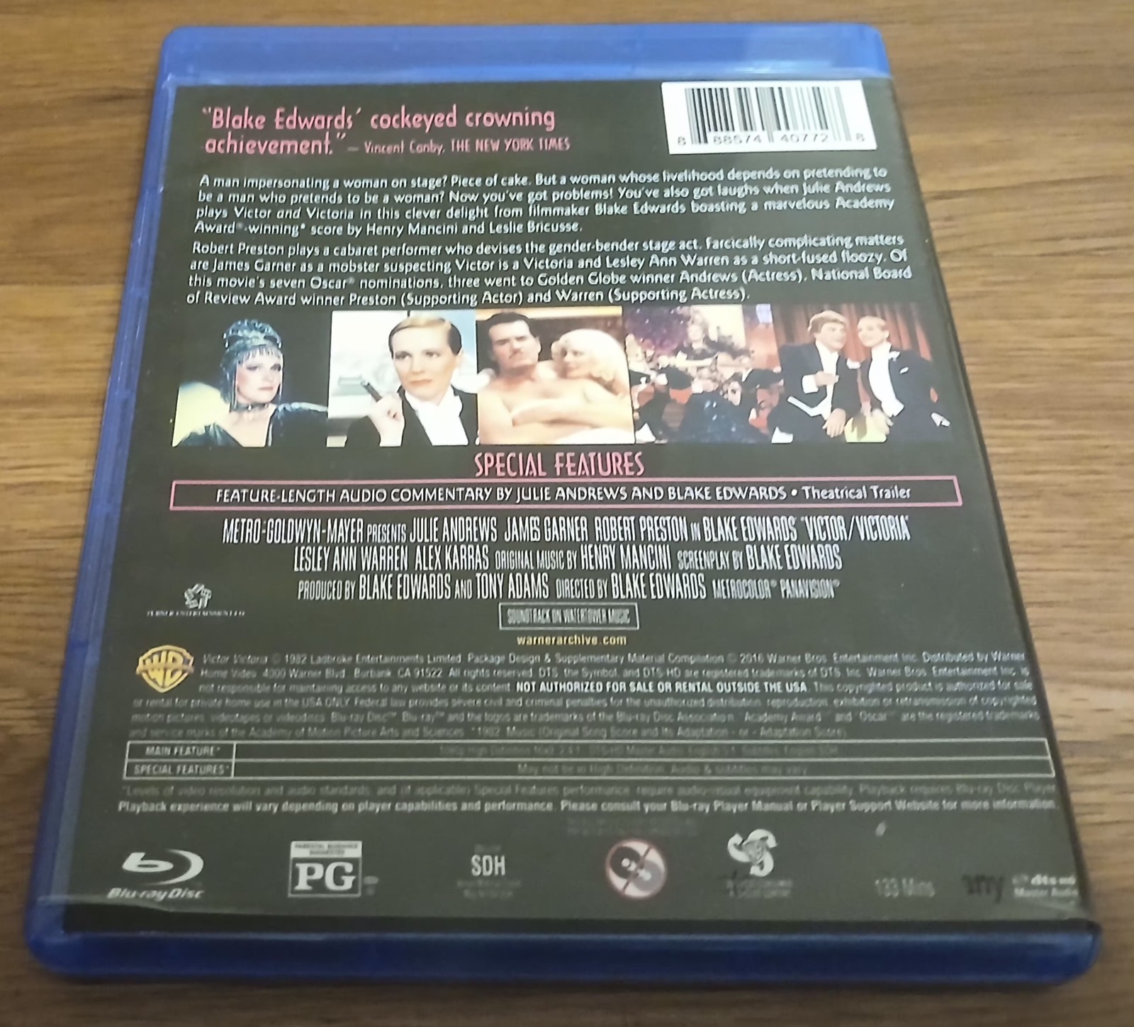 Victor Victoria (Blu-ray, 1982) Warner Archive Julie Andrews