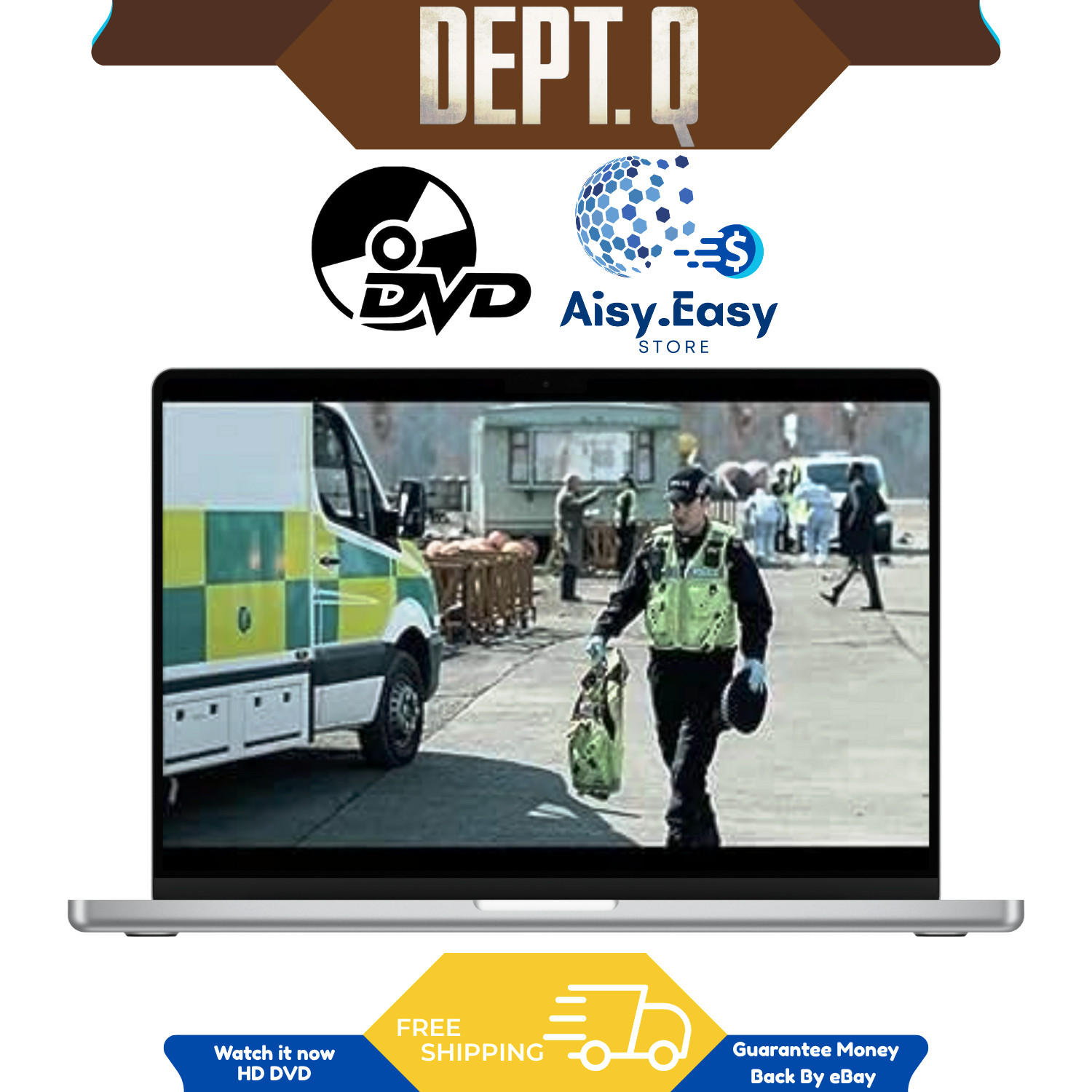 Dept. Q The Completed Series Crime Drama Mystery Thriller Region Free DVD