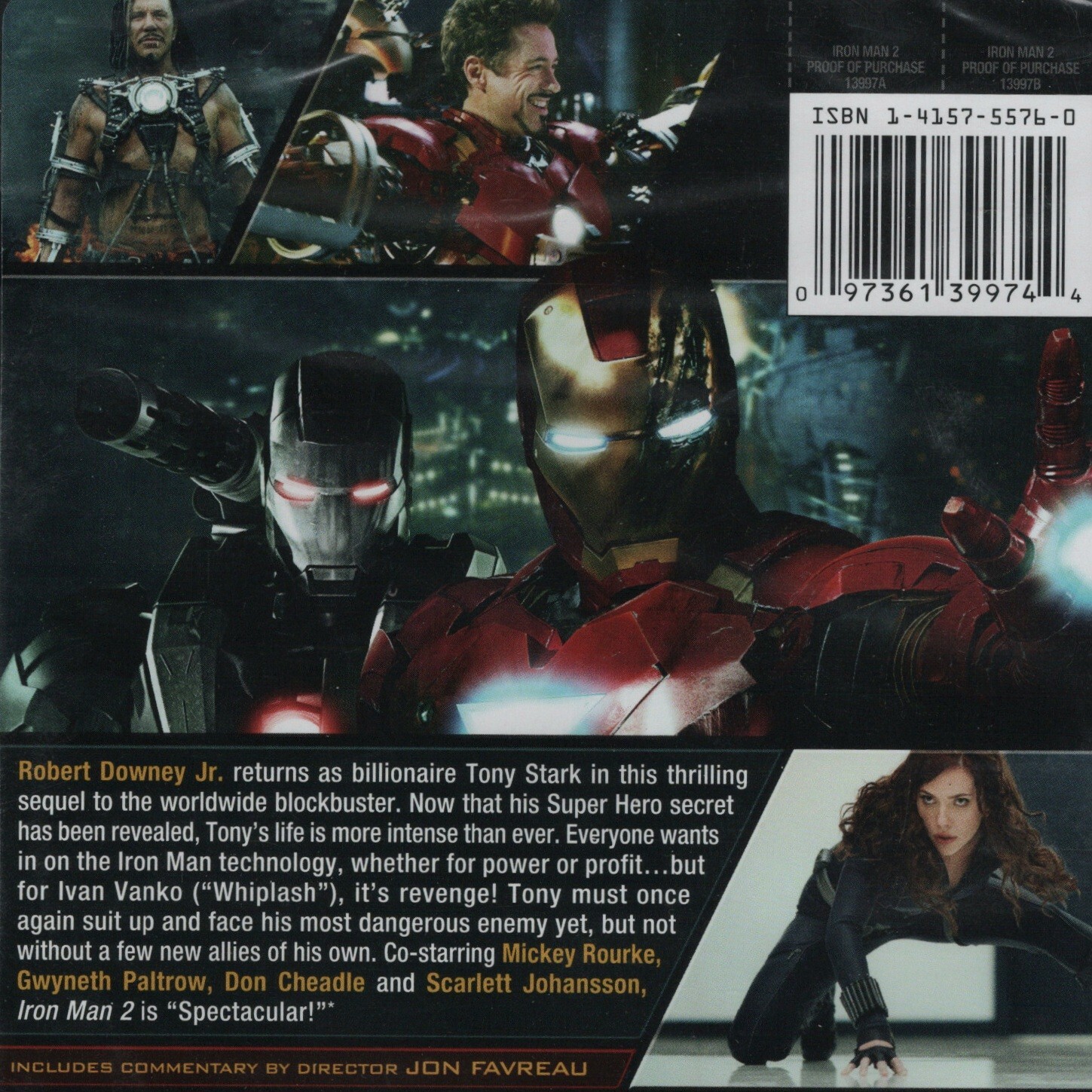 Sealed DVD: Iron Man 2 Marvel Comics MCU Movie Superhero Black Widow War Machine