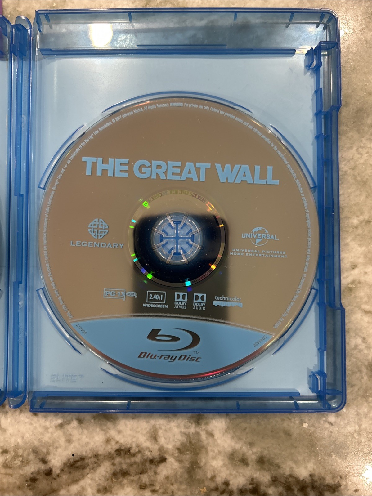 The Great Wall Blu-ray Starring Matt Damon – MINT DISC