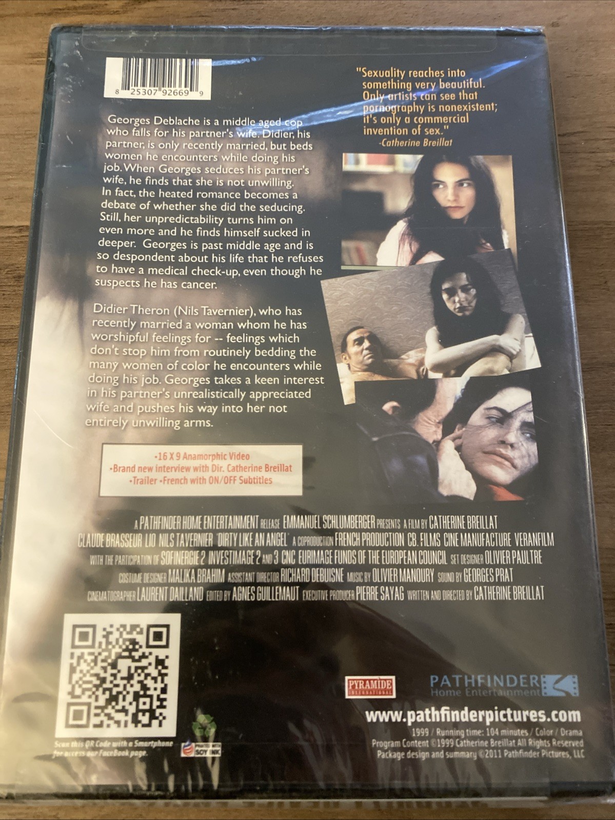 DIRTY LIKE AN ANGEL; DVD (1999); Dir: Catherine Breillat