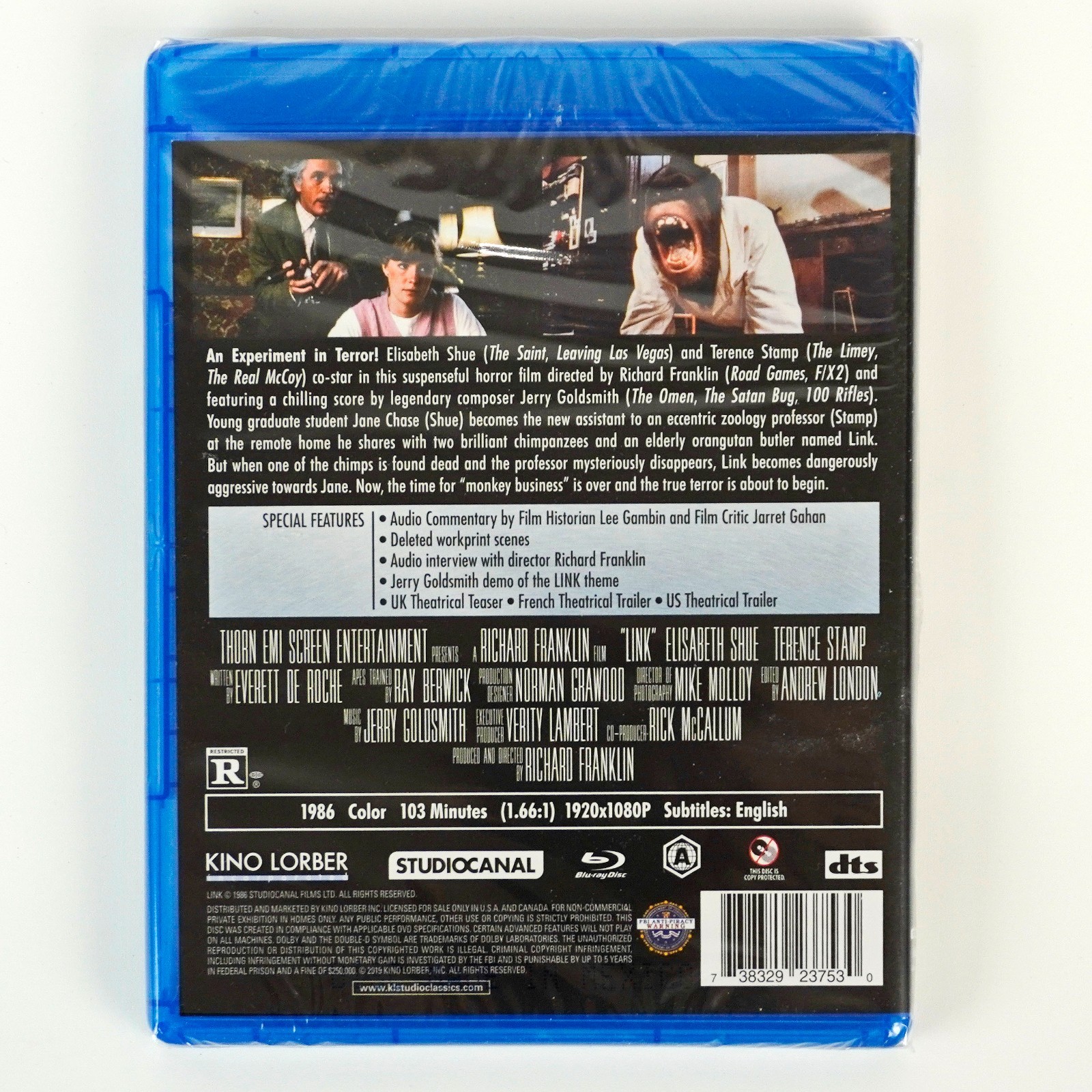 Link (Blu-ray, 1986) Kino Lorber – Sealed -N