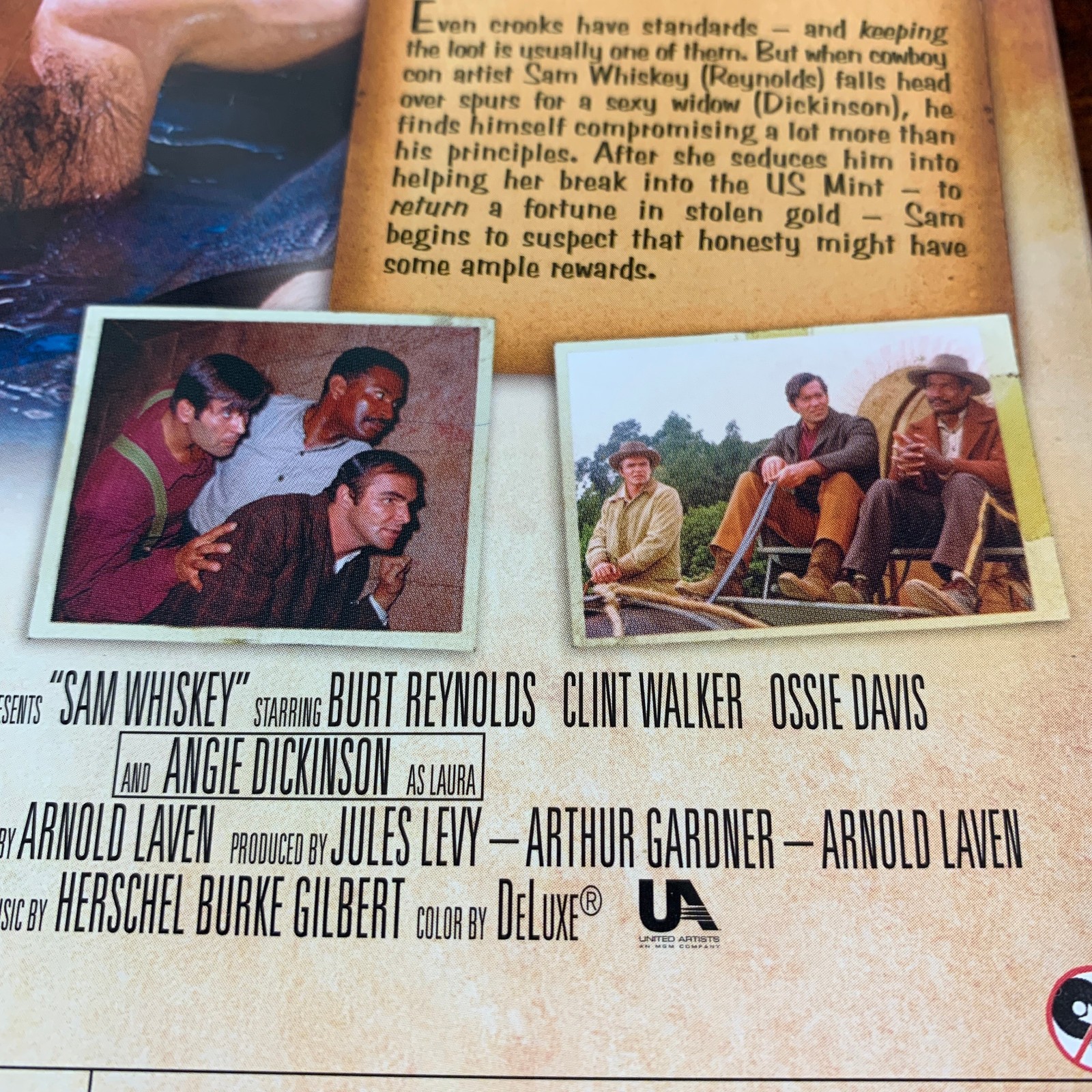 Sam Whiskey DVD 1969 Burt Reynolds, Angie Dickinson, Clint Walker, Ossie Davis