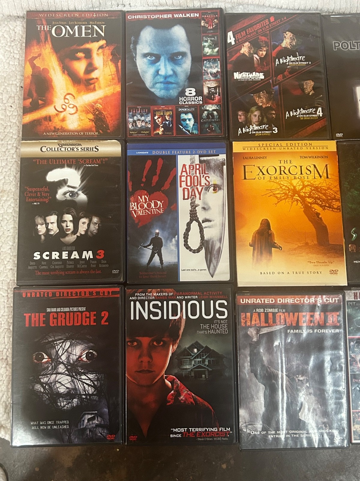 Lot Of 18 Horror Movie DVDs