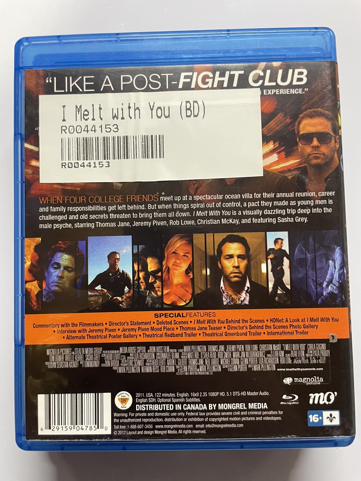 I Melt With You, ( Blu-ray ) Thomas Jane Jeremy Piven