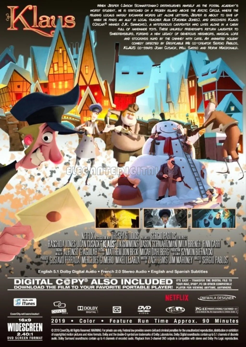 Klaus (2019) DVD Animated Adventure Movie High Quality Eng Film All Region NEW