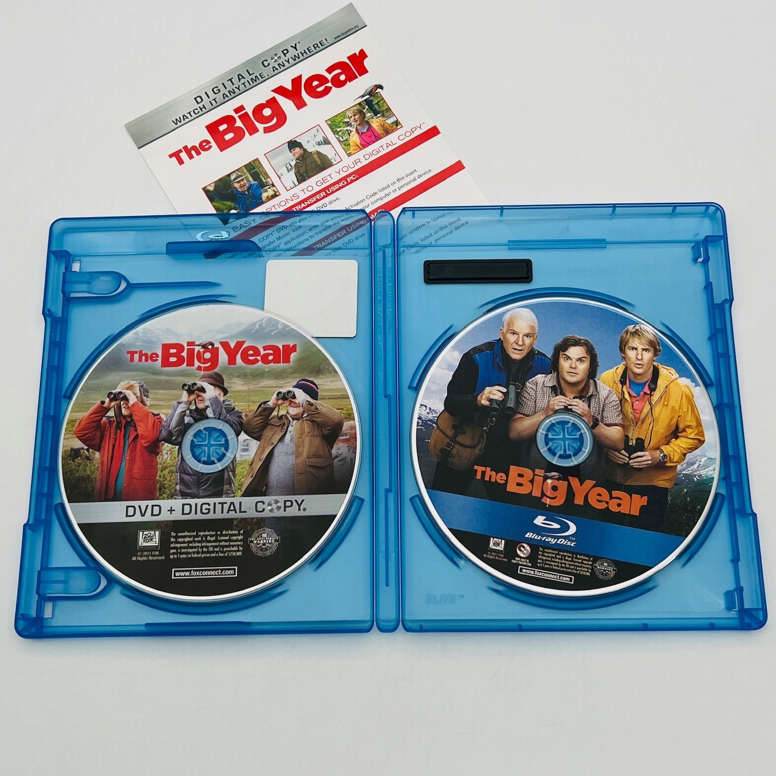 The Big Year Blu-ray DVD Combo Steve Martin Jack Black Owen Wilson Comedy Movie