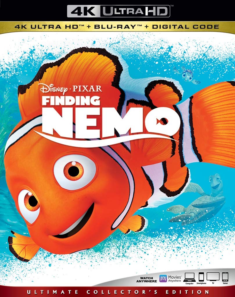 FINDING NEMO (4K UHD Blu-ray) Albert Brooks Ellen DeGeneres Alexander Gould