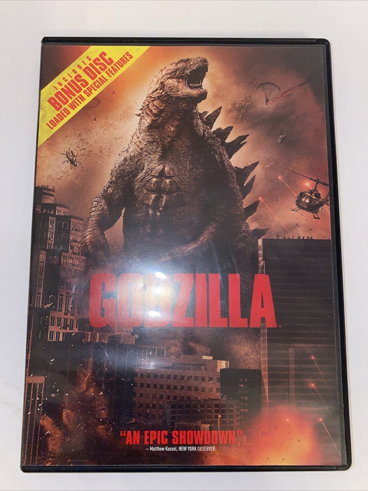 GODZILLA DVD 2014 with Bonus Disc Aaron Taylor-Johnson Gareth Edwards TOHO