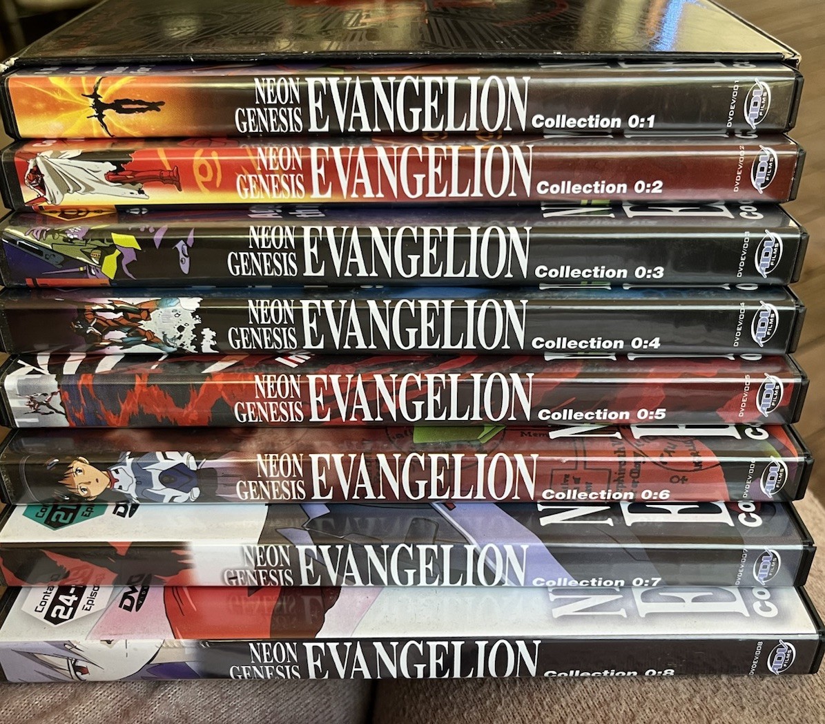 ADV Films Neon Genesis Evangelion Complete Series DVD Box Set Collections 01-08