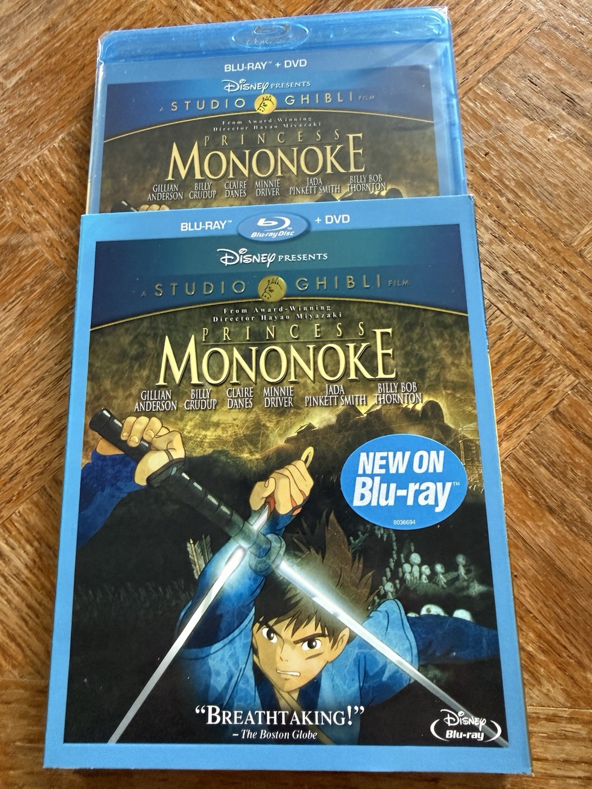 Princess Mononoke (Blu-ray/DVD, 2014, 2-Disc Set) Sealed with Slipcover