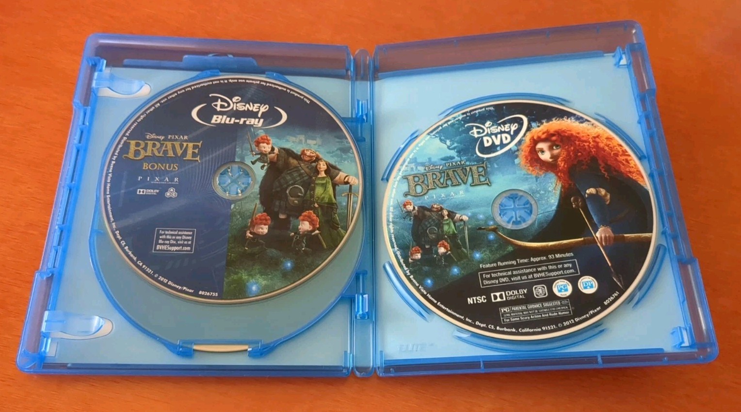 Brave blu-ray John Lasseter Andrew Stanton Pete Docter Kelly Macdonald